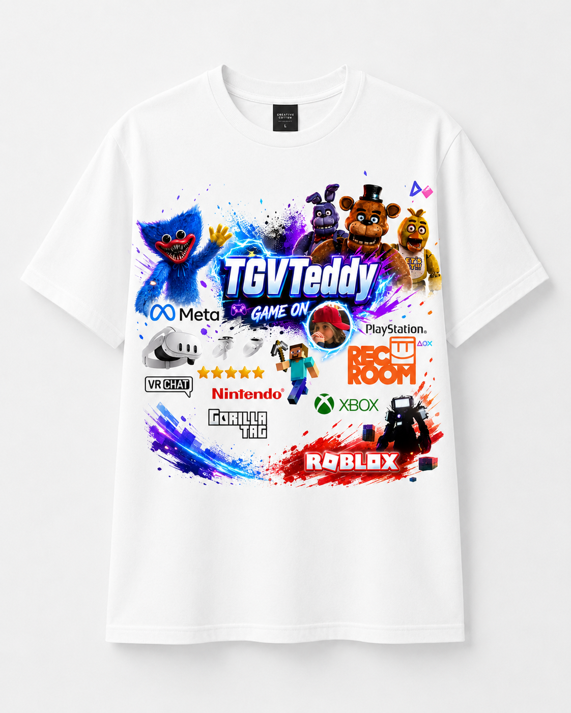 TGVTeddy Game On T-shirt