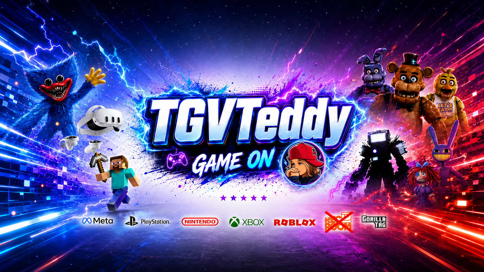 Game on play Meta, PlayStation, Nintendo, Xbox, Roblox and VR Gorilla tag with me and my friends